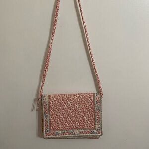 Vintage Vera Bradley Pink Delft Crossbody Bag